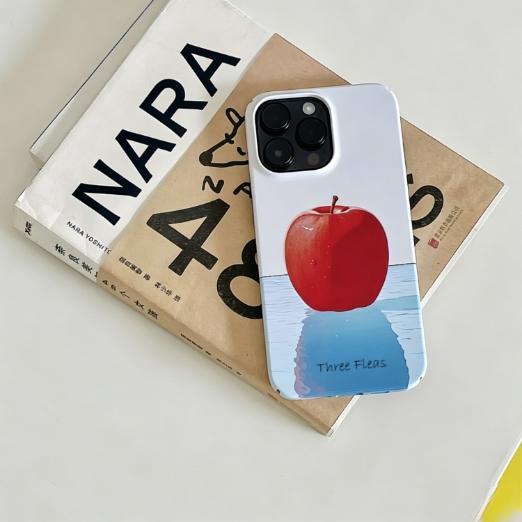 Surrealist Red Apple & Ocean Phone Case Double-layer Film Print