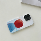 Surrealist Red Apple & Ocean Phone Case Double-layer Film Print
