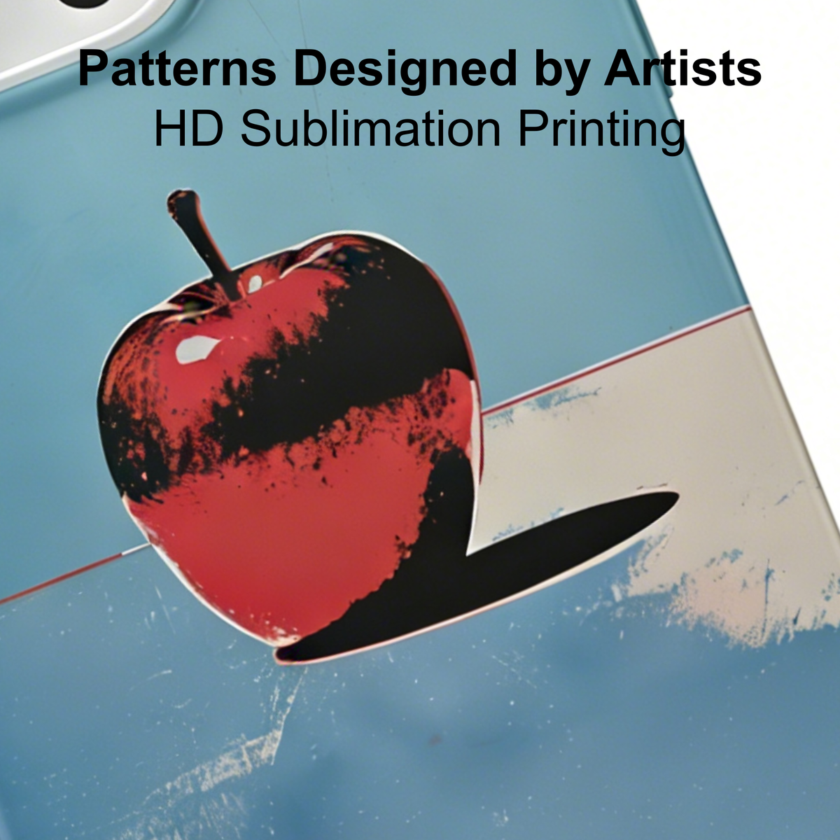 Surrealist Red Apple with Sky Art Phone Case Double-layer Film Print