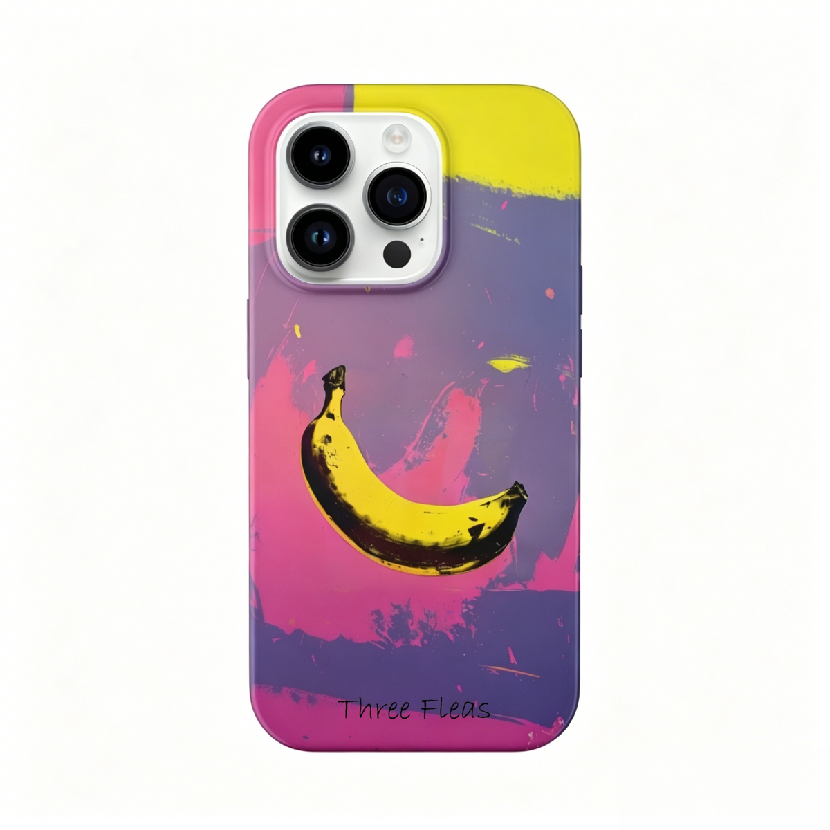Artistic Andy Warhol Style Banana Phone Case Double-layer Film Print