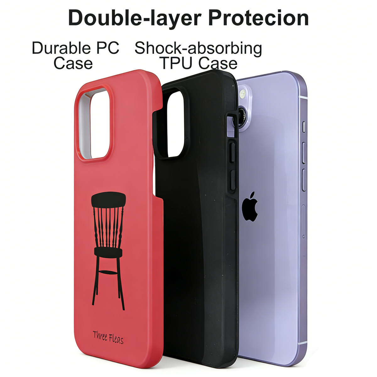 Minimalist Windsor Chair Phone Case Double-layer Film Print