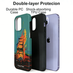 Aesthetic Burning Chair Painting Phone Case Double-layer Film Print