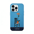 Artistic Chair with A Potted Flower Phone Case Double-layer Film Print