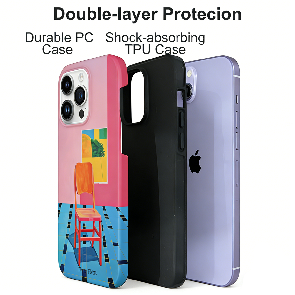 Artistic Gallery Chair Phone Case Double-layer Film Print