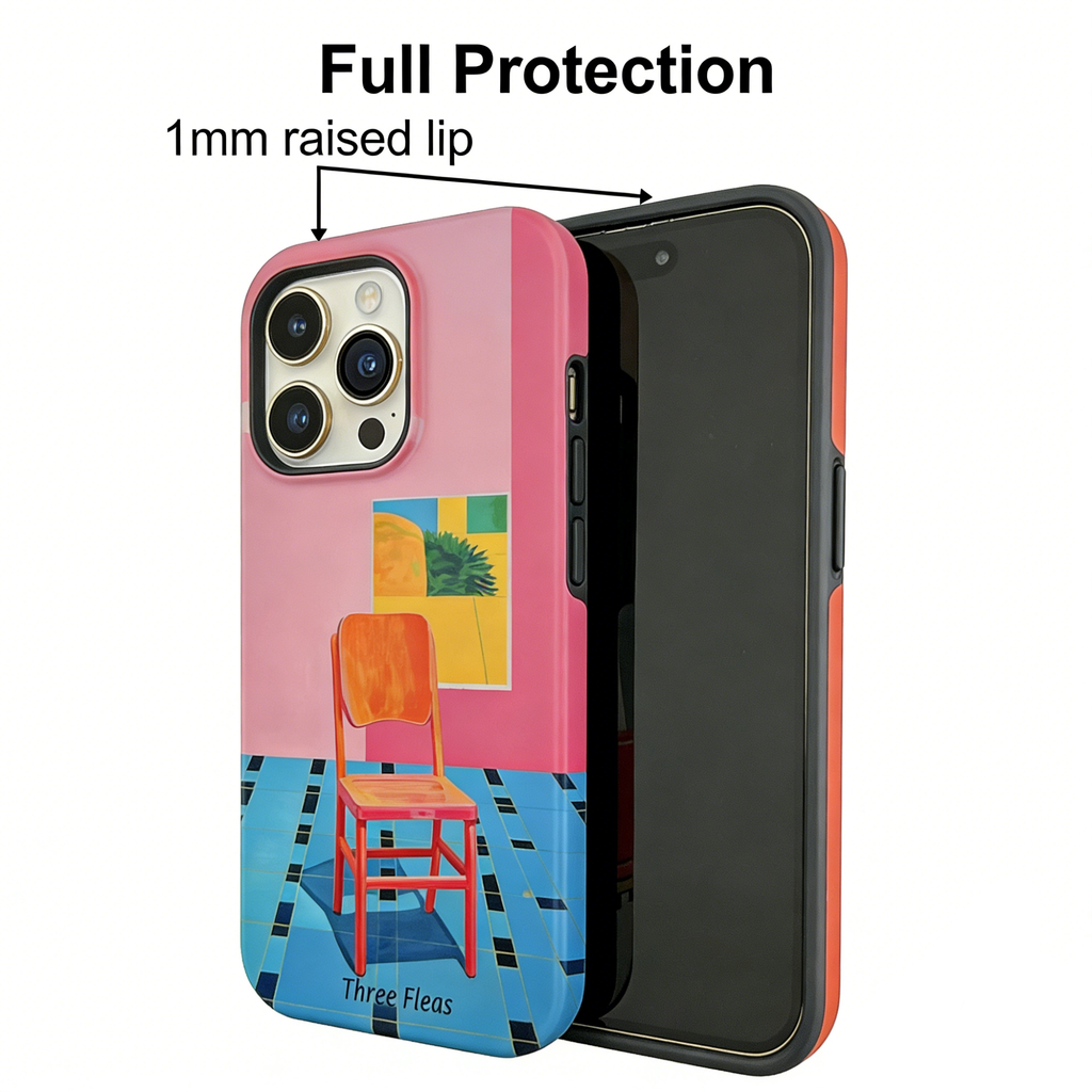 Artistic Gallery Chair Phone Case Double-layer Film Print