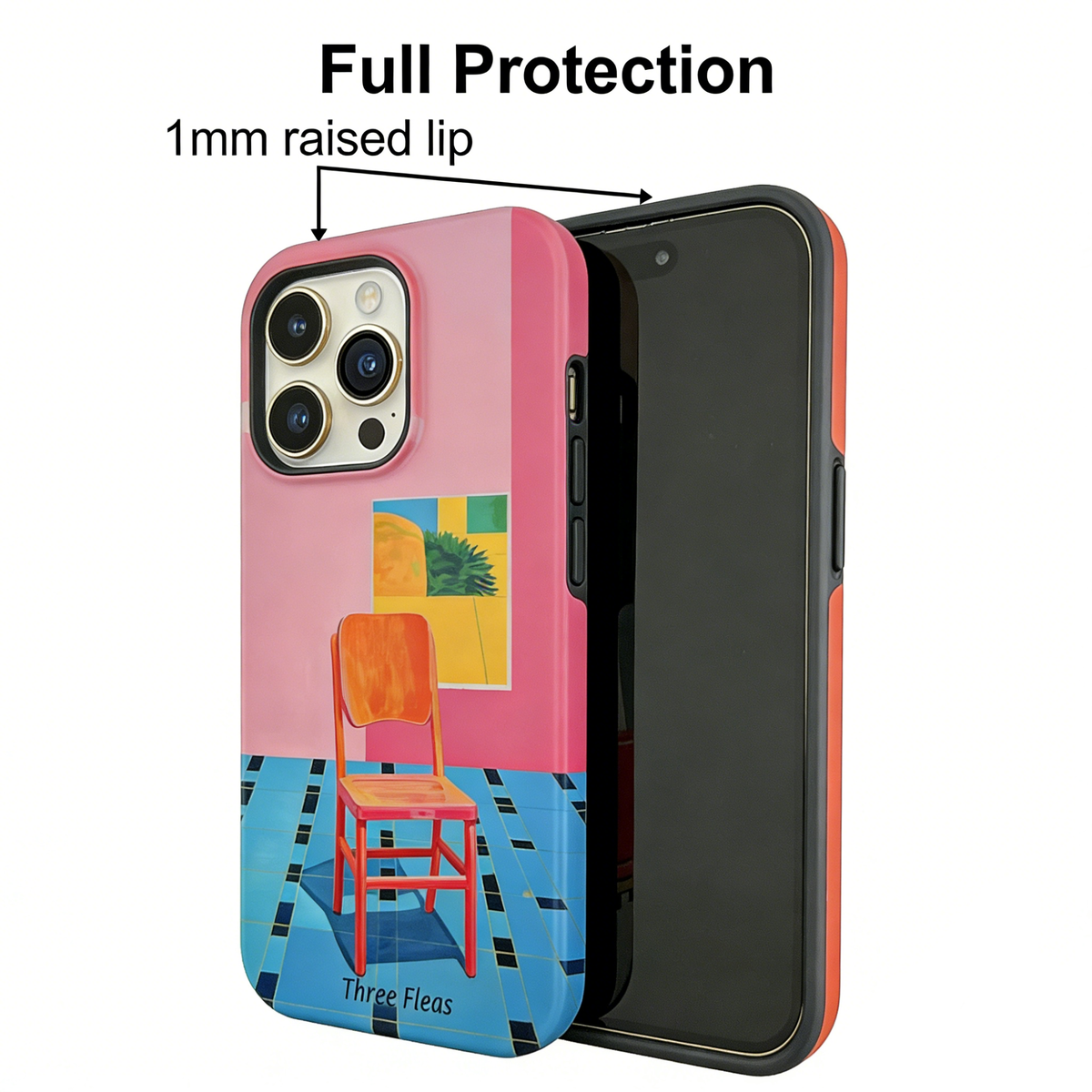 Artistic Gallery Chair Phone Case Double-layer Film Print