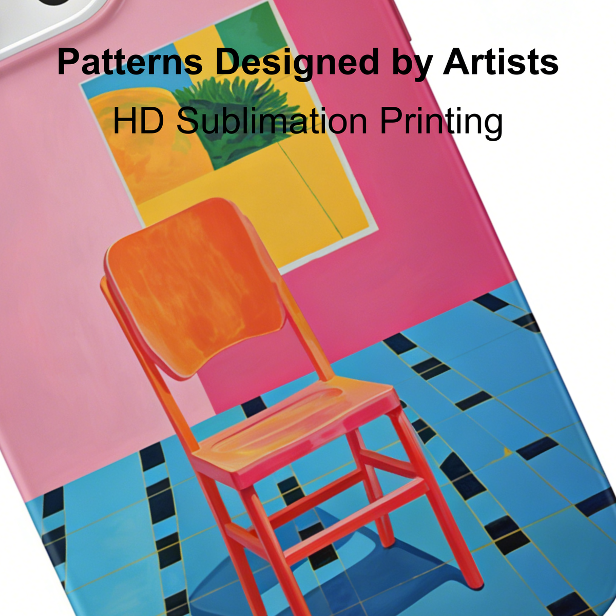 Artistic Gallery Chair Phone Case Double-layer Film Print