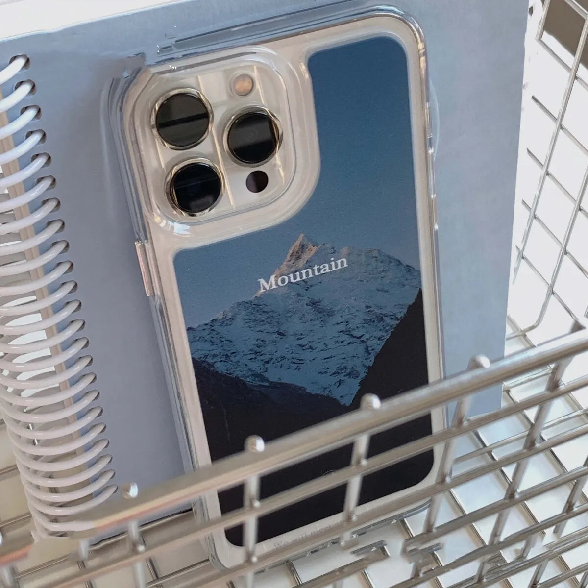 Nature Mountain View Acrylic Phone Case - Full Wrap Clear Case - BYY