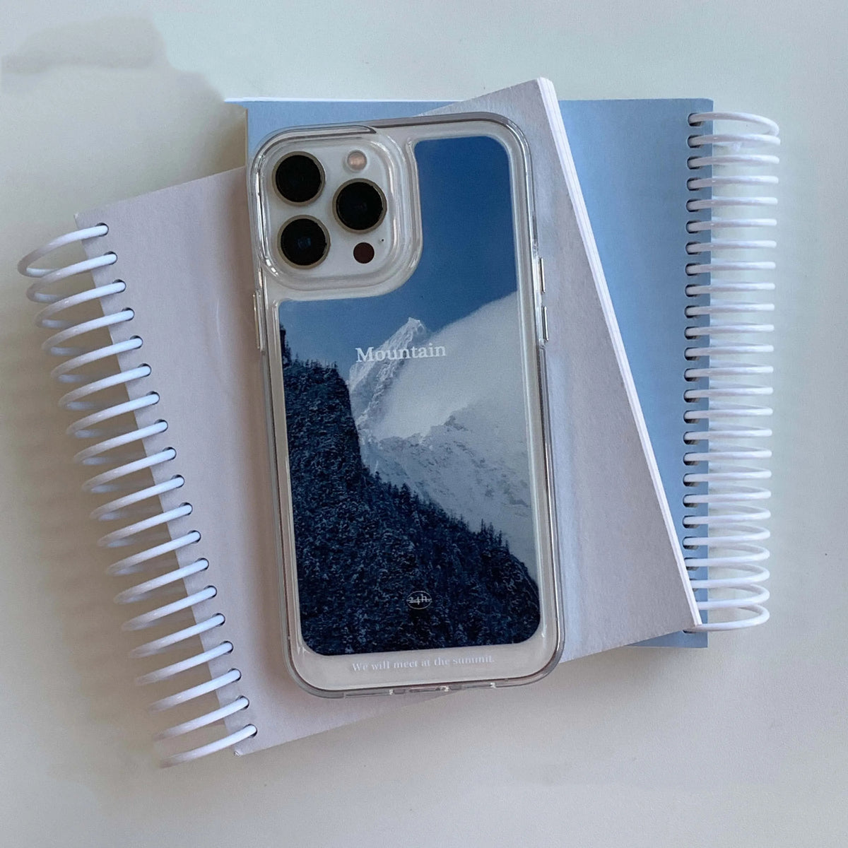 Nature Mountain View Acrylic Phone Case - Full Wrap Clear Case - BYY