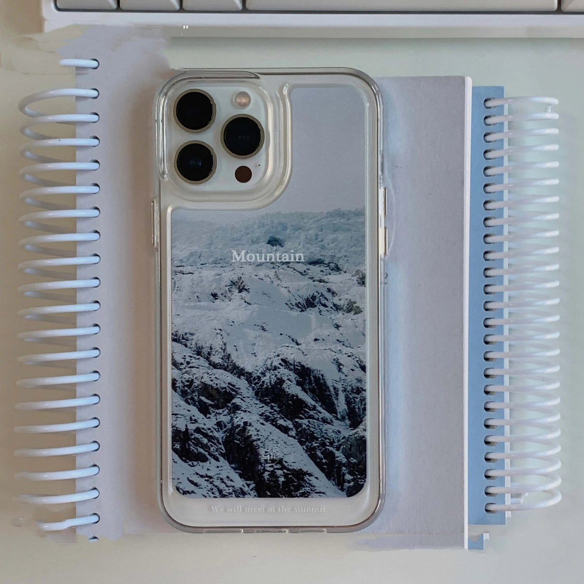 Nature Mountain View Acrylic Phone Case - Full Wrap Clear Case - BYY
