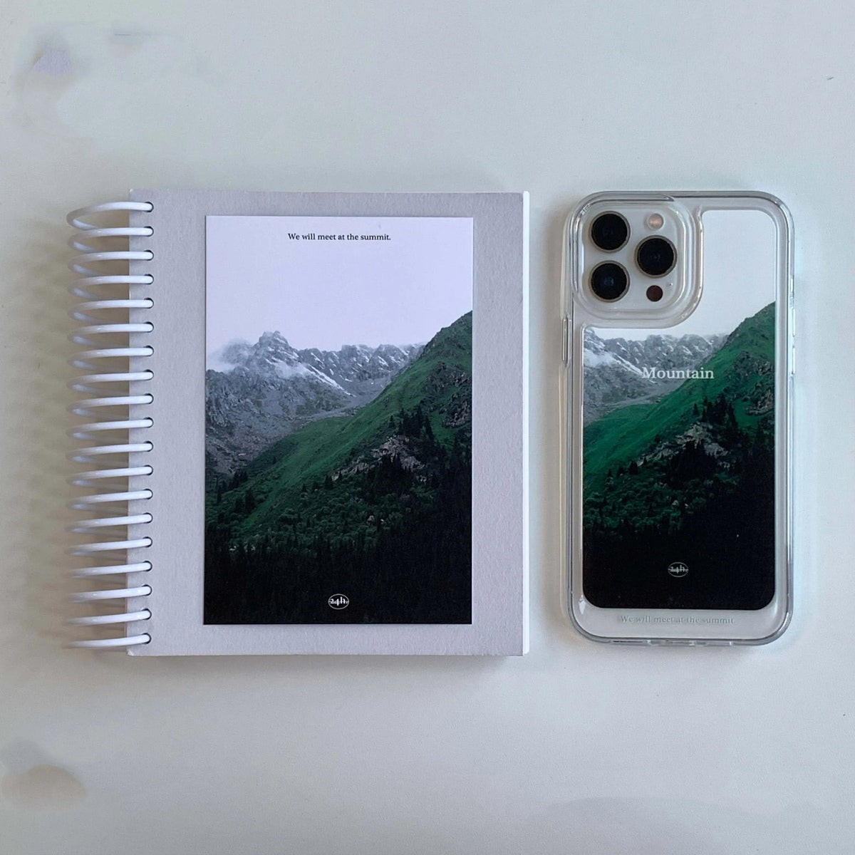 Nature Mountain View Acrylic Phone Case - Full Wrap Clear Case - BYY
