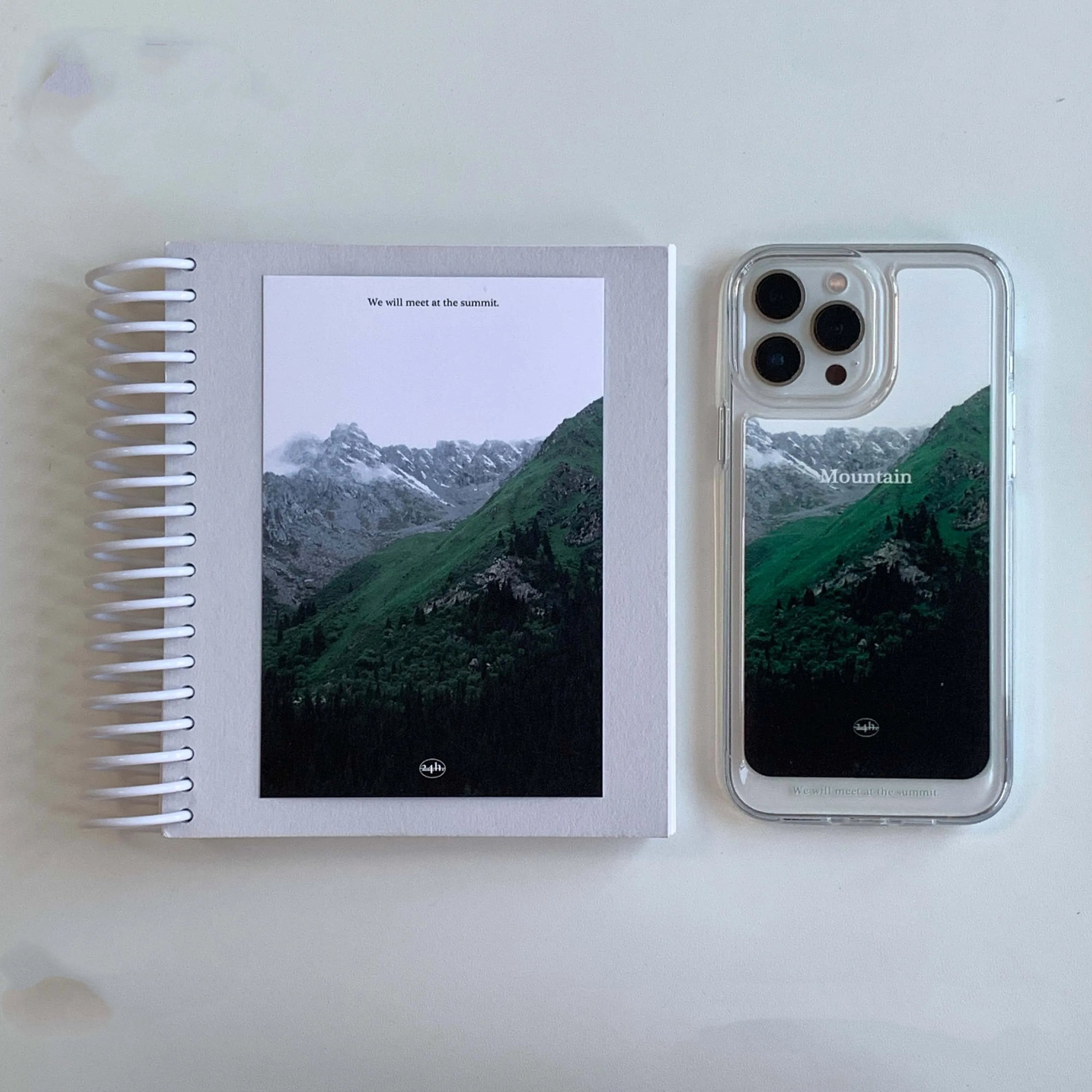 Nature Mountain View Acrylic Phone Case - Full Wrap Clear Case - BYY