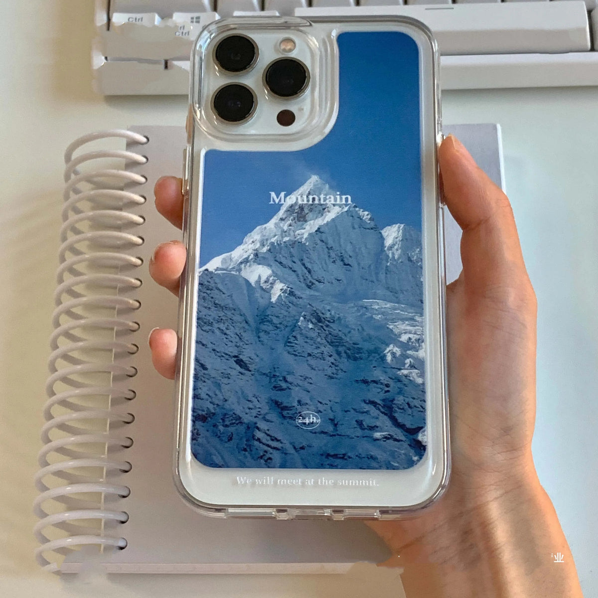 Nature Mountain View Acrylic Phone Case - Full Wrap Clear Case - BYY
