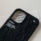 Original Silicone Pleated Phone Case Simple Text - BYY