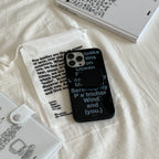 Modern Text Art Phone Case with Foldable Mirror Stand MagSafe - BYY