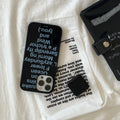 Modern Text Art Phone Case with Foldable Mirror Stand MagSafe - BYY