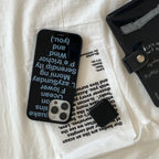 Modern Text Art Phone Case with Foldable Mirror Stand MagSafe - BYY