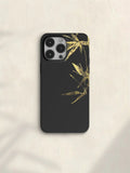 Chinoiserie Gold Bamboo Shaking in the Wind Phone Case Film Print-GY