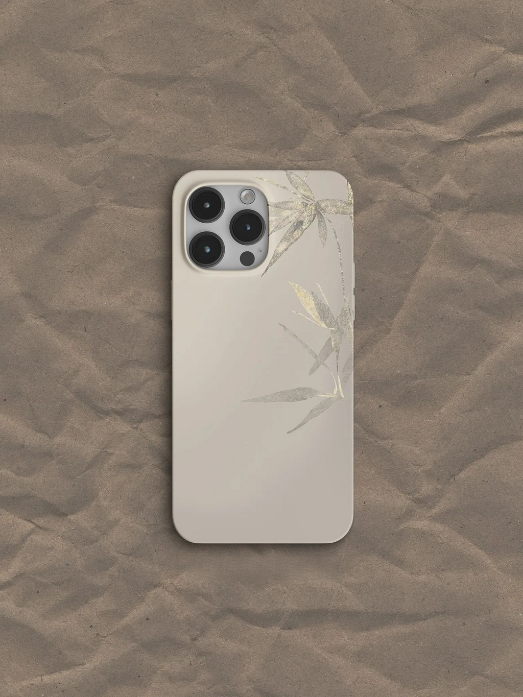 Chinoiserie Silver Bamboo Aesthetic Phone Case Film Print-GY