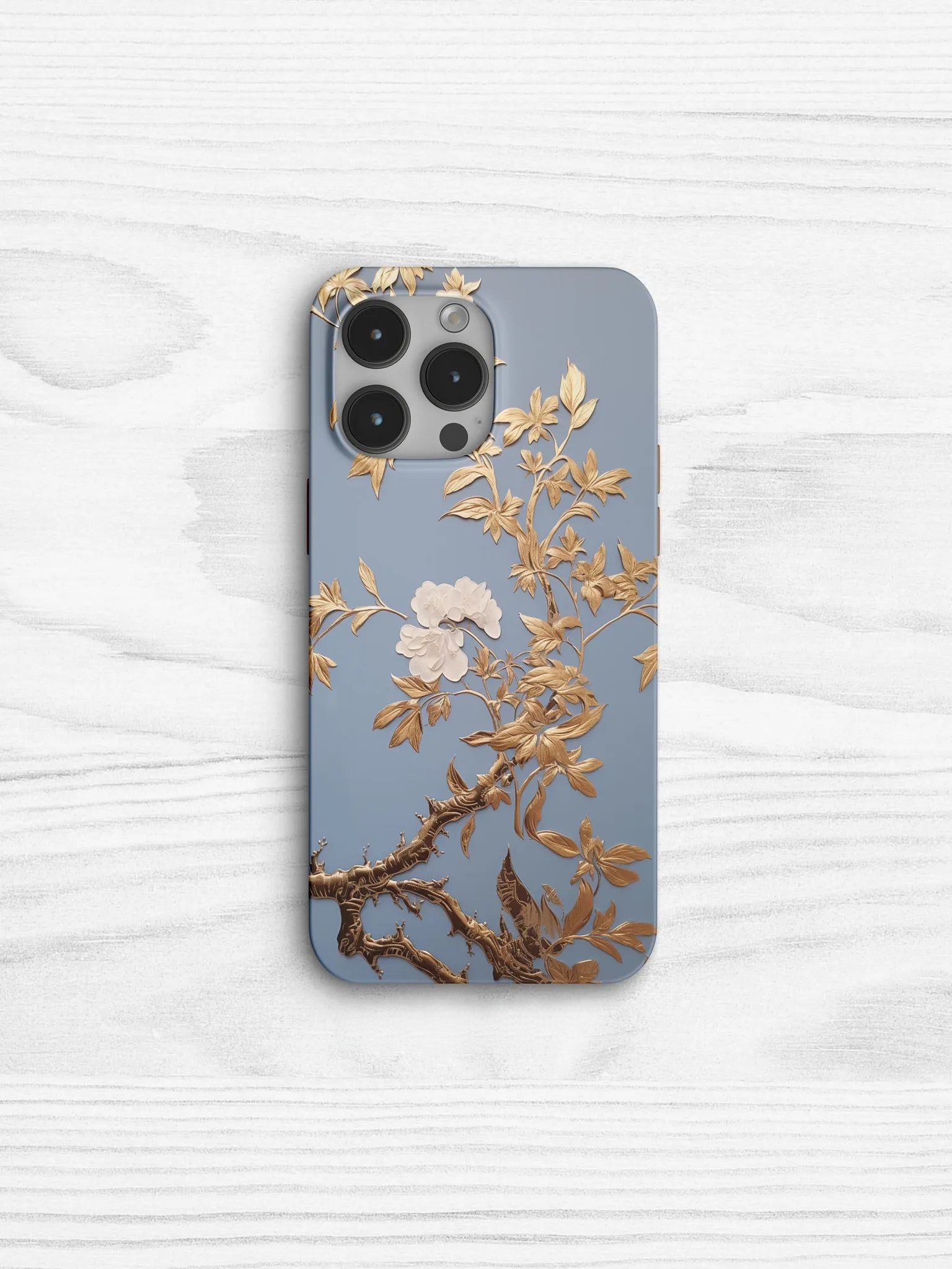 Chinoiserie Autumn Gold Leaves Phone Case Film Print-GY