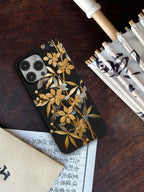 Chinoiserie Golden Branch Aesthetic Phone Case Film Print-GY
