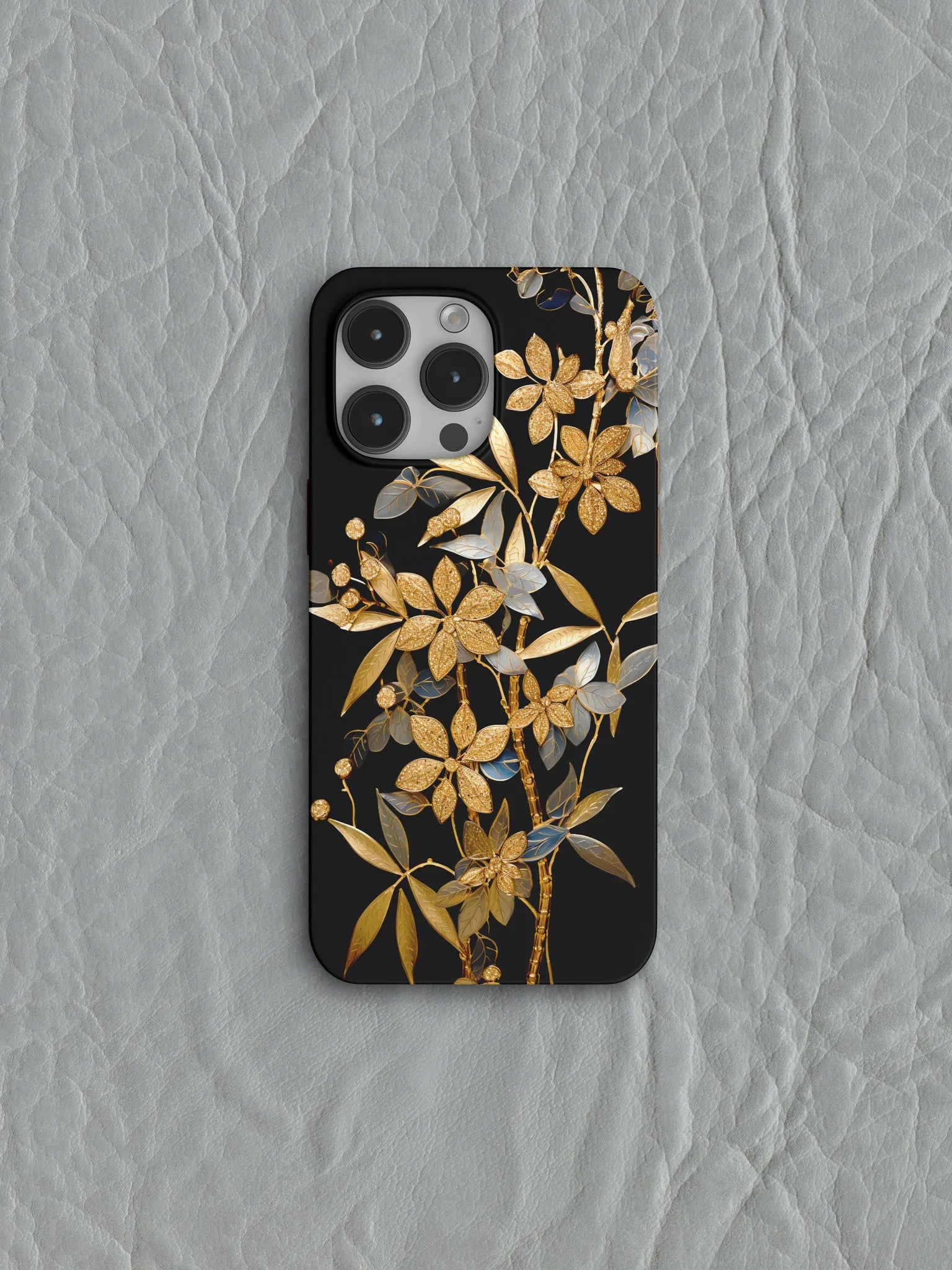 Chinoiserie Golden Branch Aesthetic Phone Case Film Print-GY