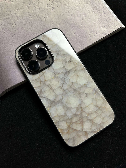 Chinoiserie China Inspired Ice-Crack Pattern Tempered Glass Phone Case-YX