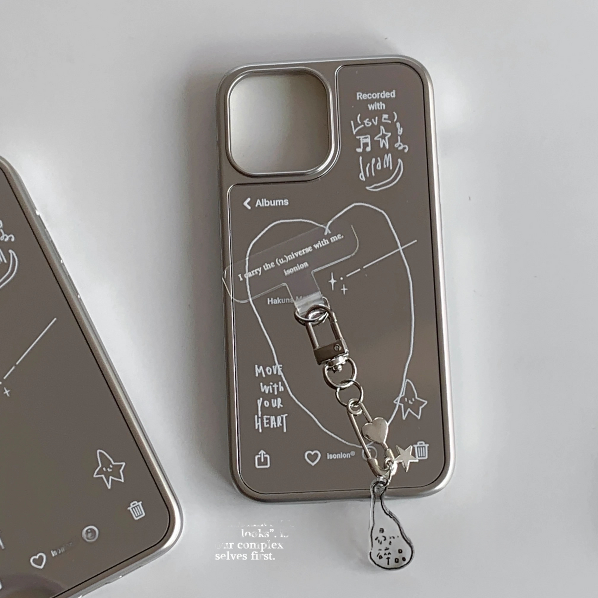 Hakuna Matata Mirror Phone Case with Silver Color Frame - BYY