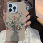 Antique Vase & Floral Aesthetic Premium IML Phone Case-GY