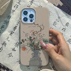 Antique Vase & Floral Aesthetic Premium IML Phone Case-GY