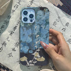 Chinoiserie Lotus Pond Nocturne Ink Painting Phone Case-GY