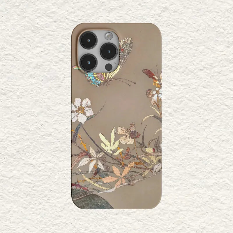 Chinoiserie Butterfly Hidden in Flowers Phone Case-GY