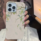 Chinoiserie Oriental Botanical Film Printed Phone Case-GY