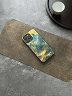 Misty Blue Mountains Tempered Glass Phone Case-MH