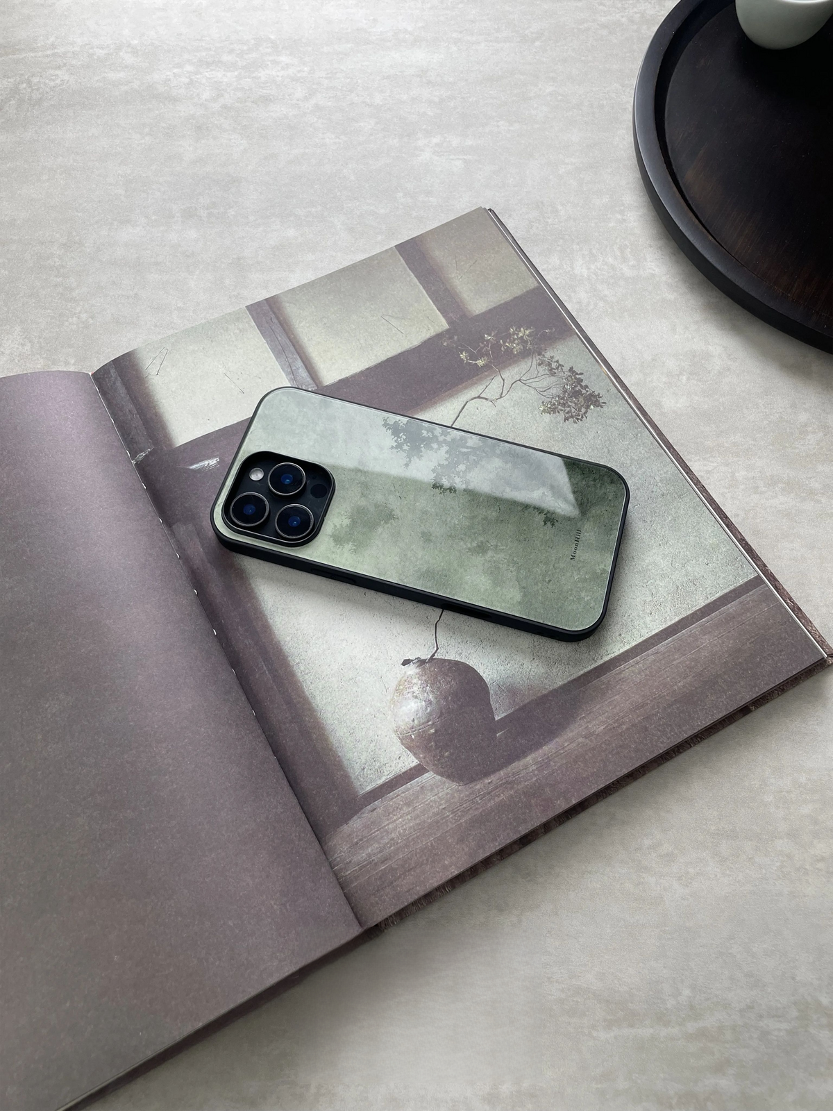 Pine Slumber Zen Aesthetics Tempered Glass Phone Case-MH