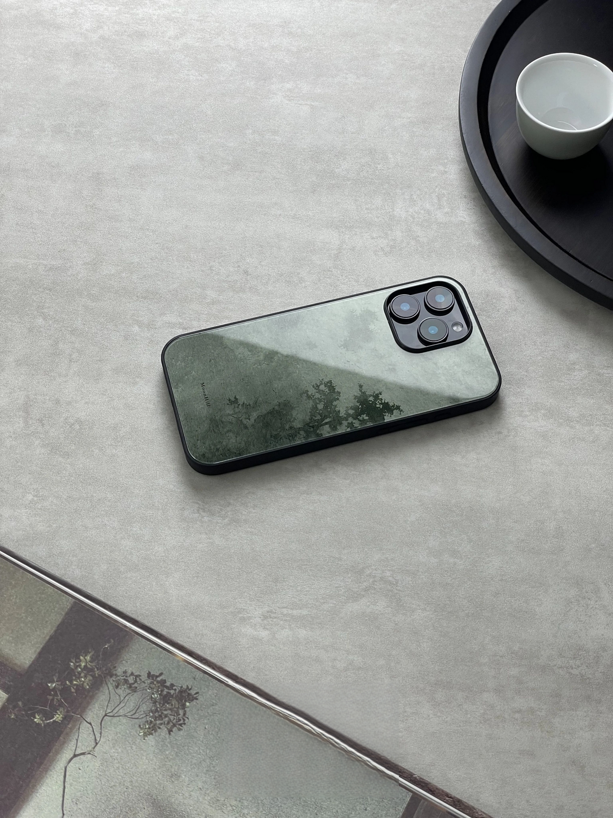Pine Slumber Zen Aesthetics Tempered Glass Phone Case-MH