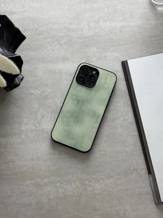 Spring Rain Aesthetic Tempered Glass Phone Case-MH