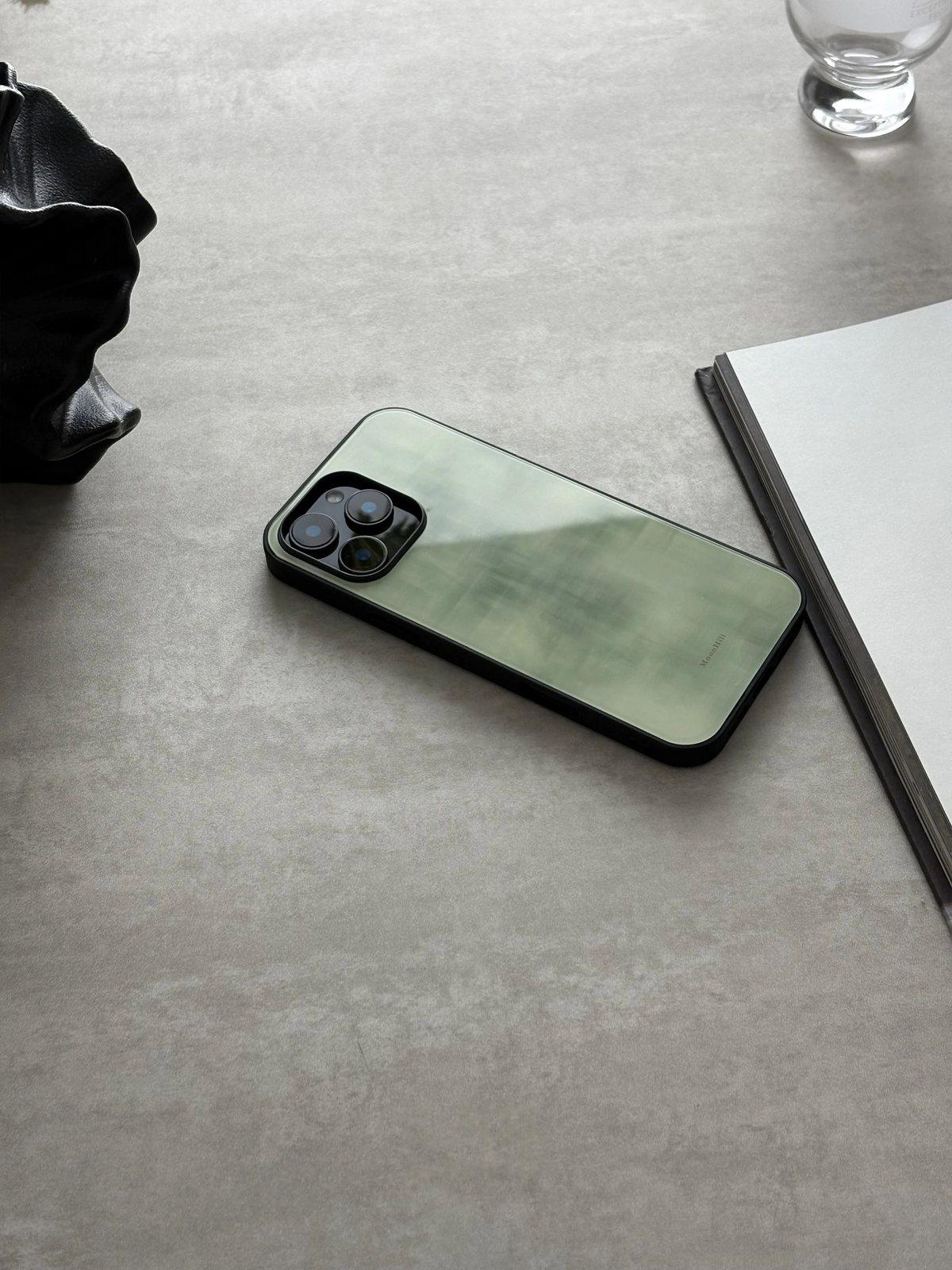 Spring Rain Aesthetic Tempered Glass Phone Case-MH