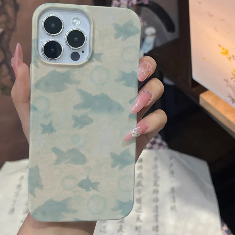 Swimming Fish Dreamscape Aesthetic Film Printed Phone Case-GY