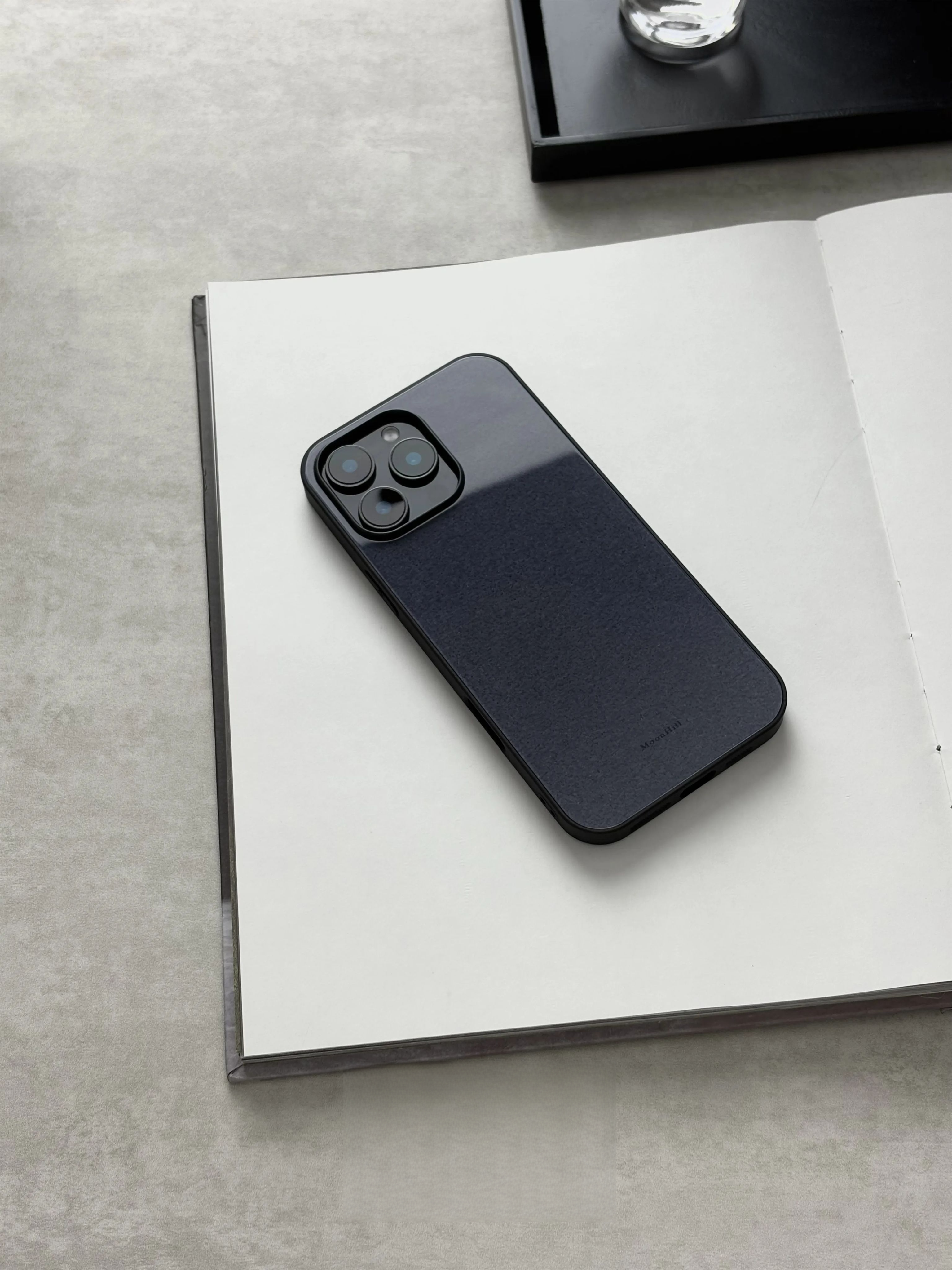 Midnight Lacquer Aesthetic Tempered Glass Phone Case-MH