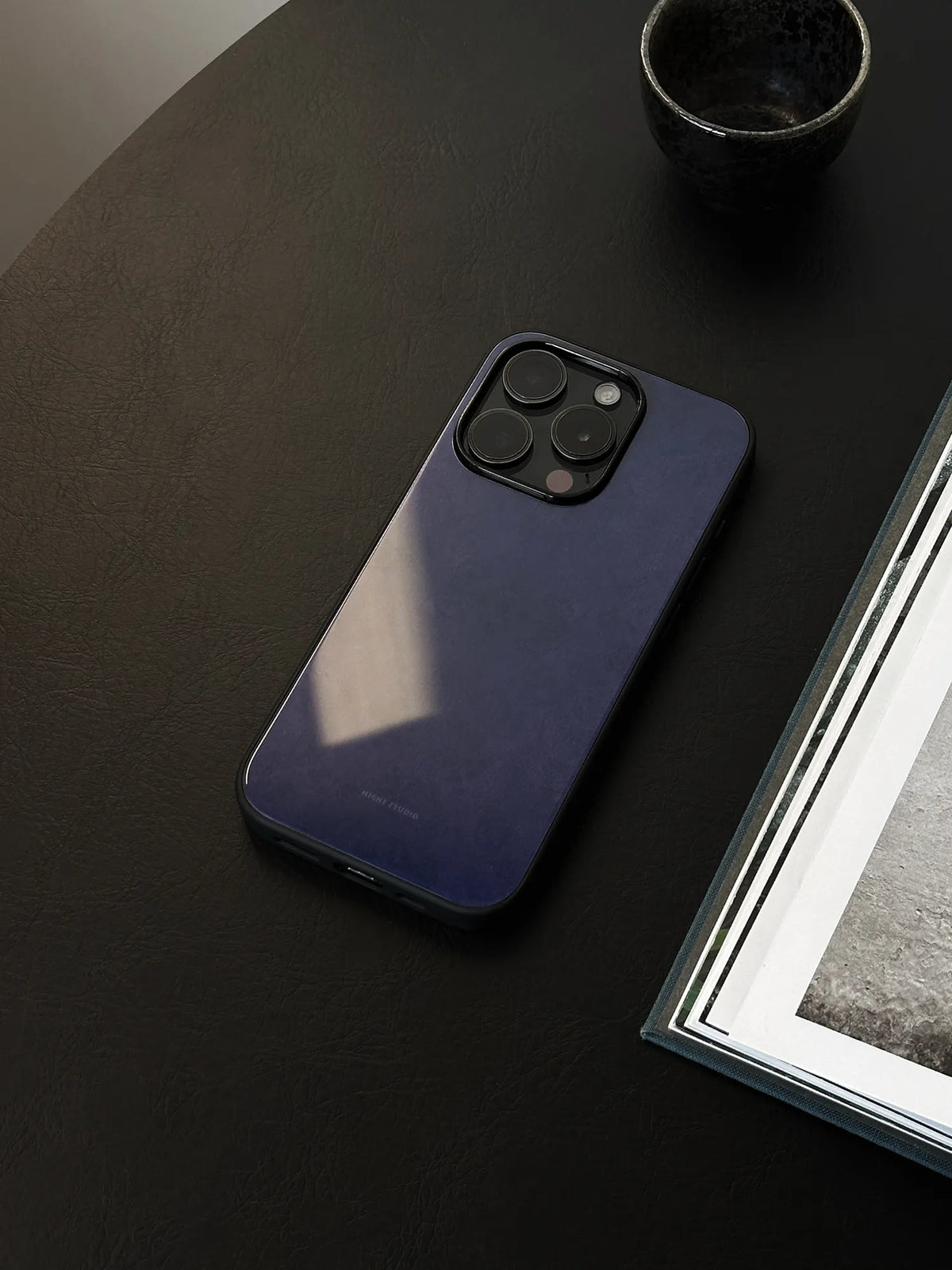 Deep Navy Damask Phone Case-NS025G