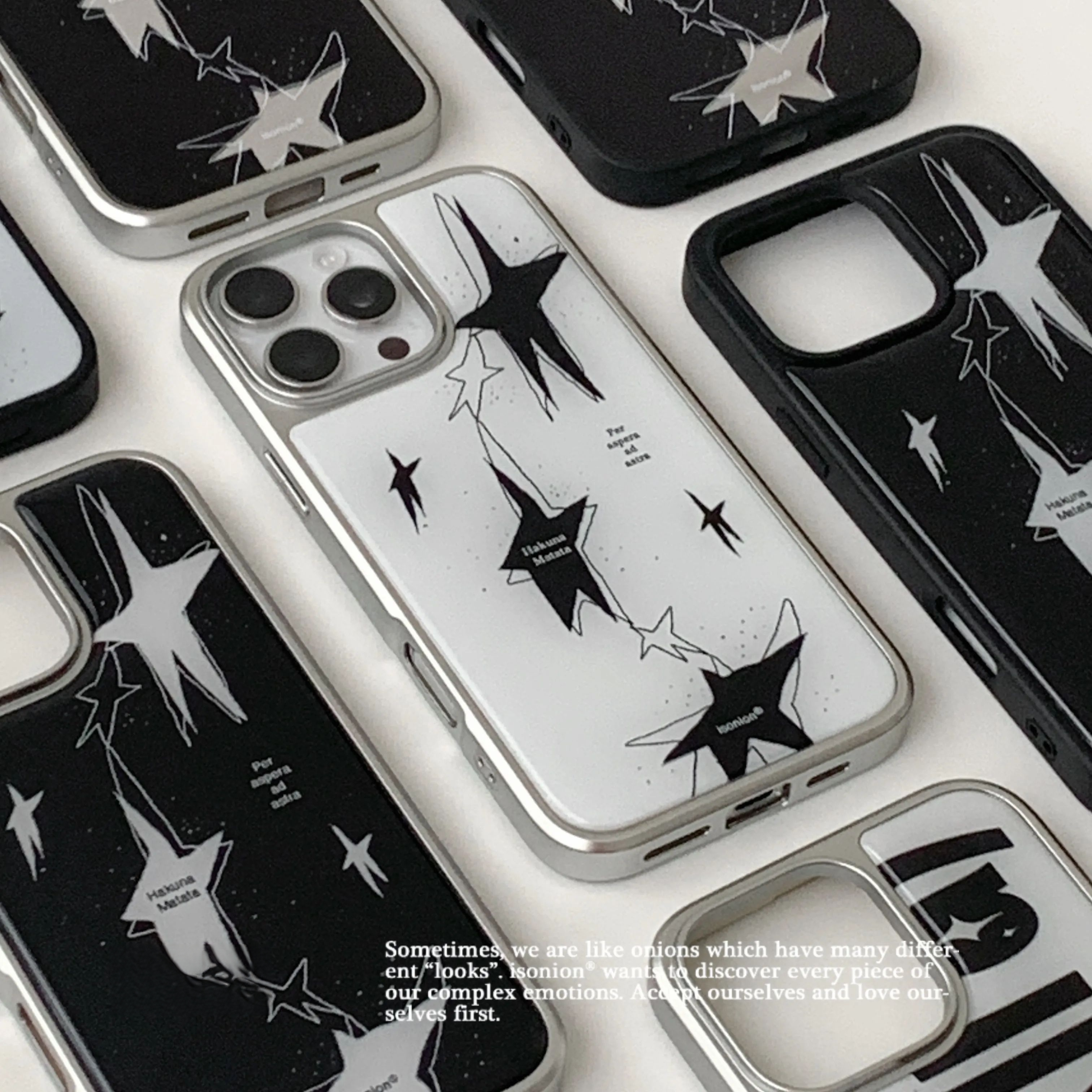 Y2K Star Mirror & Epoxy Resin Aesthetic Phone Case - BYY
