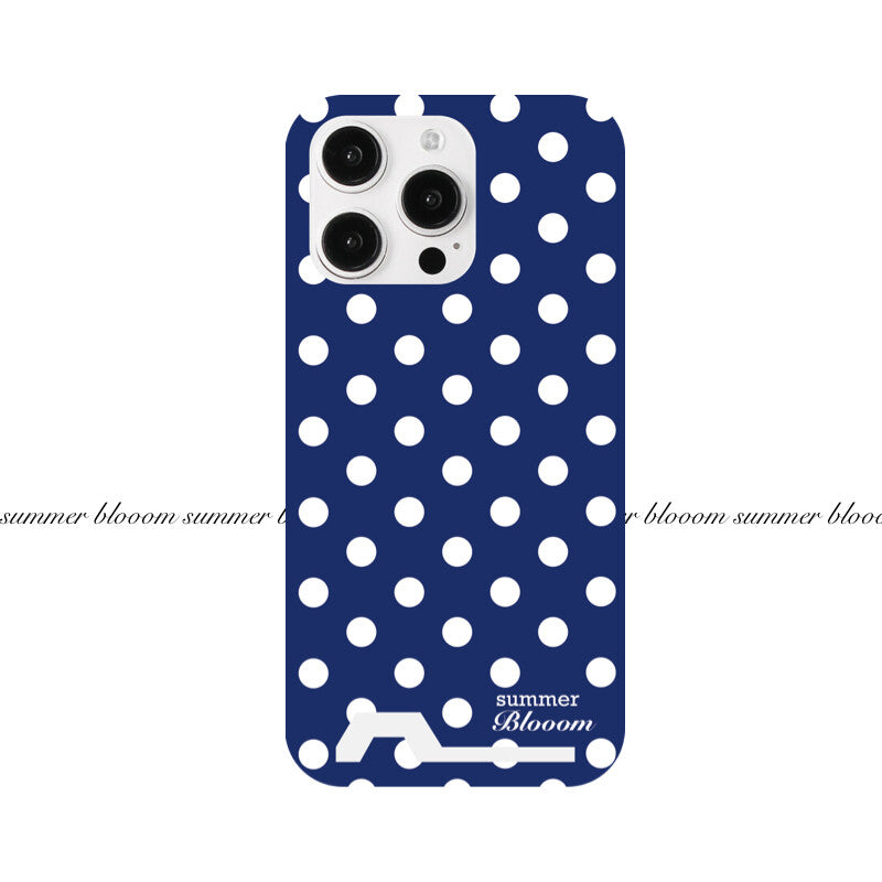 Aesthetic Blue Polka Dot Phone Case with Slot or MagSafe SB-IML