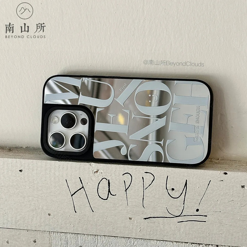 Mirror Letter Phone Case Phone Case-BC004PC