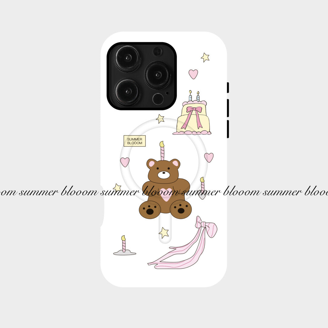 Birthday Bear Phone Case - 2-in-1 Double Layer SB-IML MagSafe