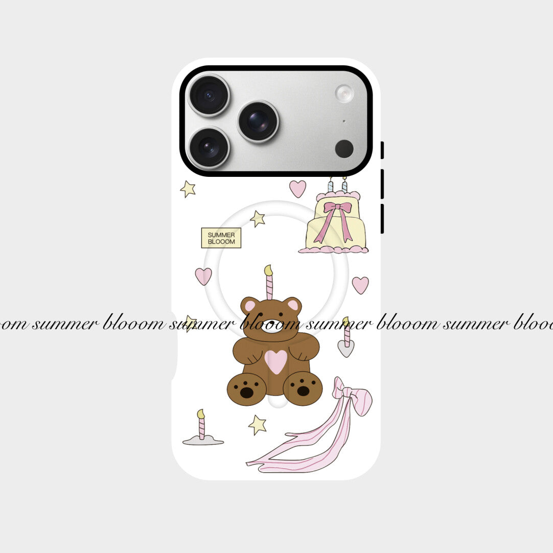 Birthday Bear Phone Case - 2-in-1 Double Layer SB-IML MagSafe