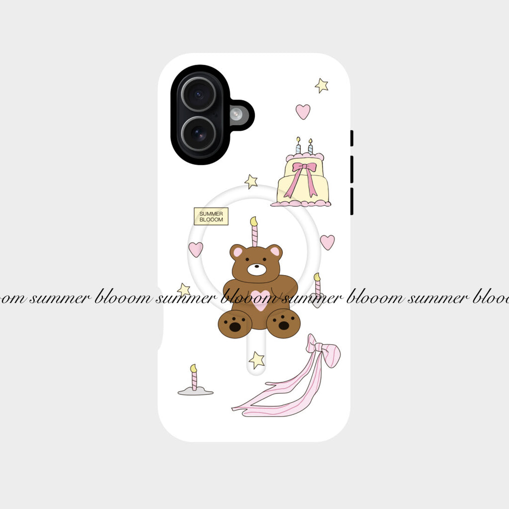 Birthday Bear Phone Case - 2-in-1 Double Layer SB-IML MagSafe