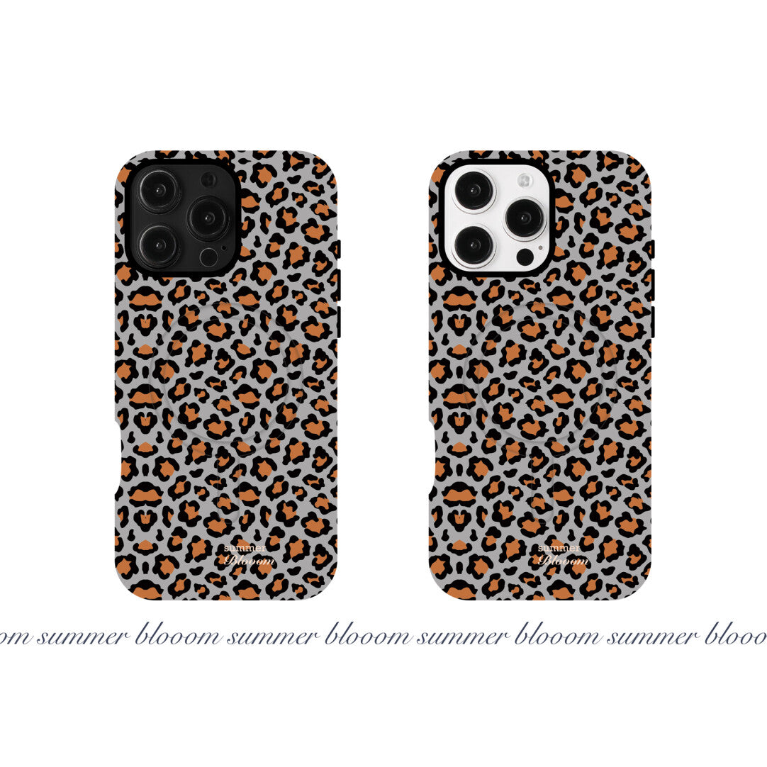 Luxury Leopard Print Phone Case - 2-in-1 Double Layer SB-IML MagSafe