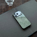 Aesthetic Leaf Silhouette Tempered Glass Phone Case-NS