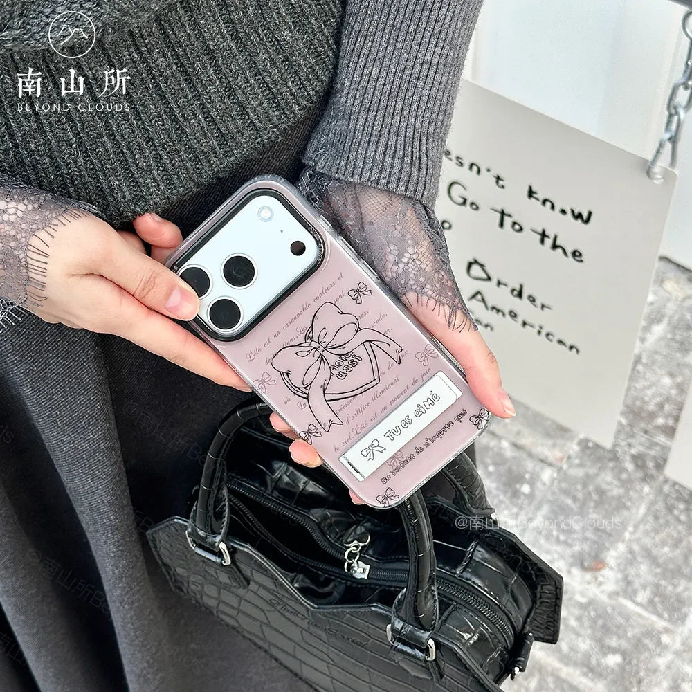Coquette Bow & Heart Phone Case-BC002AC